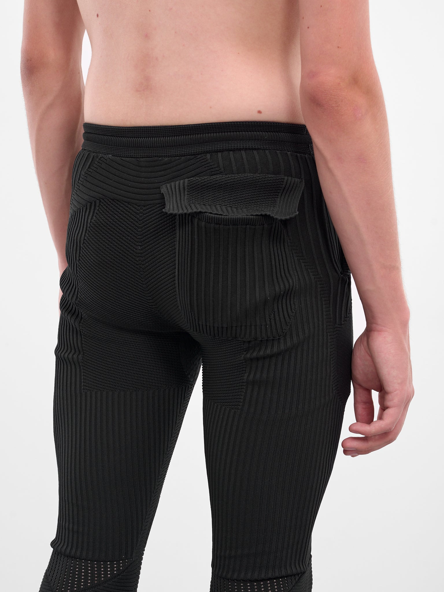Rib-Knit Patterened Slim Leggings - 4