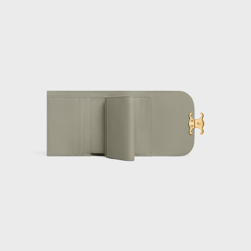 Small Wallet TRIOMPHE in Shiny calfskin 4