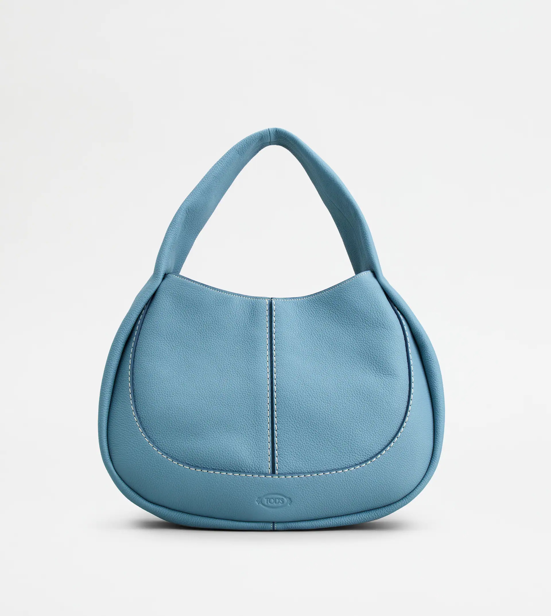TOD'S SHIRT HOBO BAG SMALL - LIGHT BLUE - 1