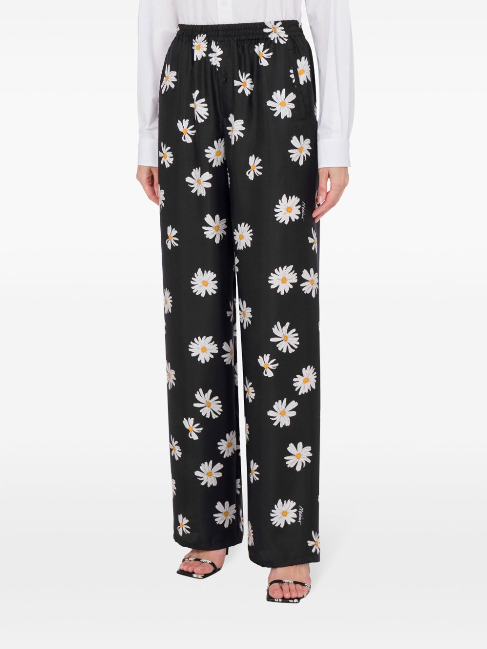 daisy-print trousers - 2