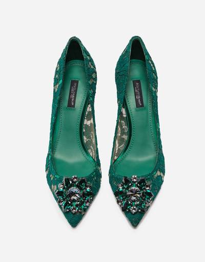 Dolce & Gabbana Pump in Taormina lace with crystals outlook