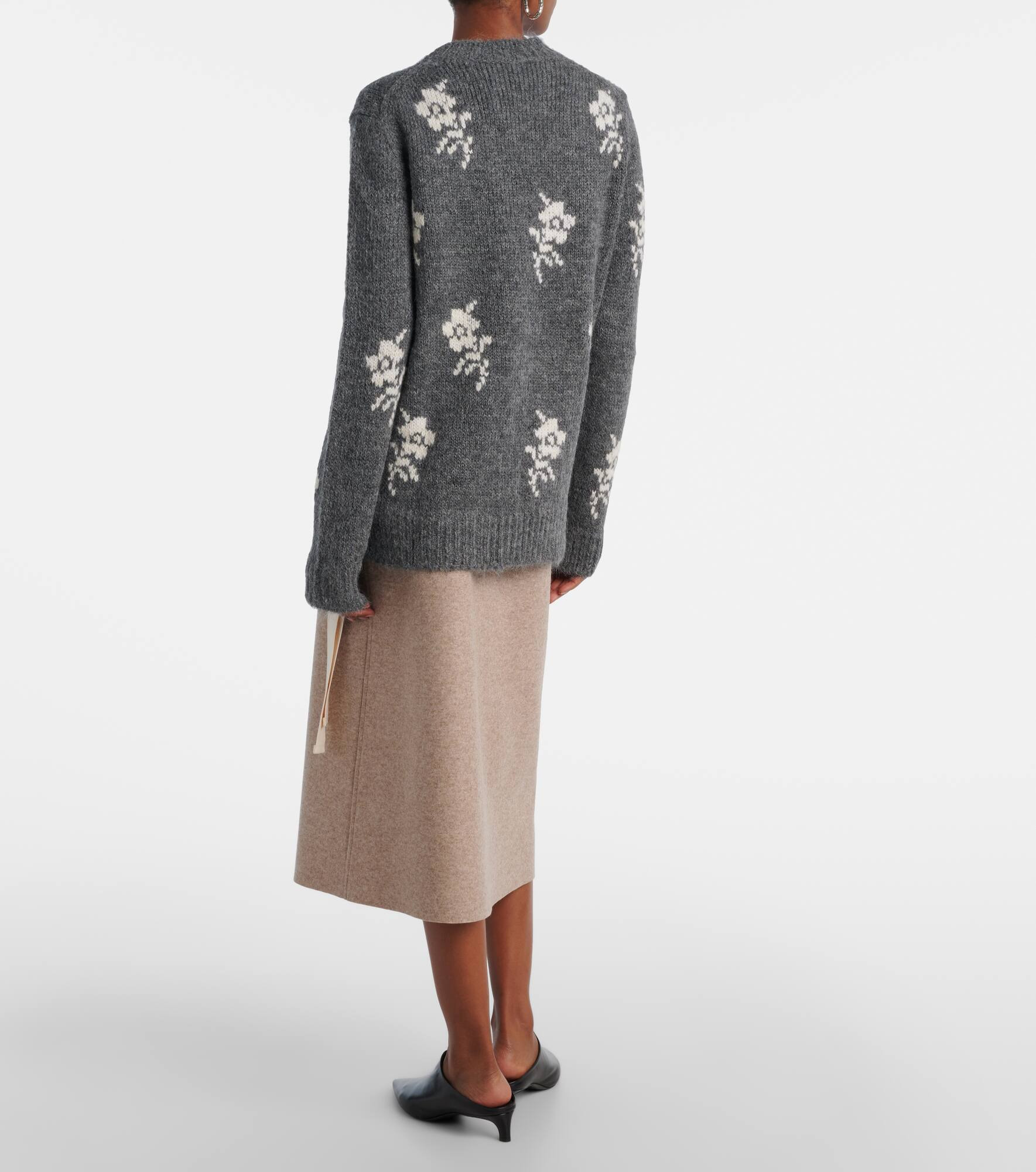 Intarsia alpaca and wool-blend sweater - 3