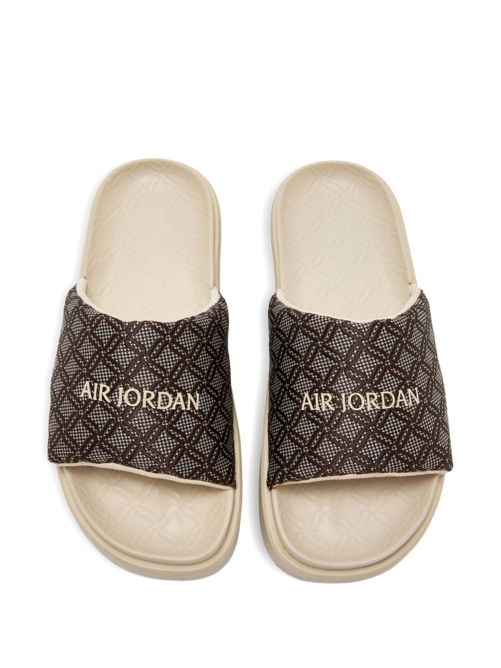 monogram-pattern slides - 2