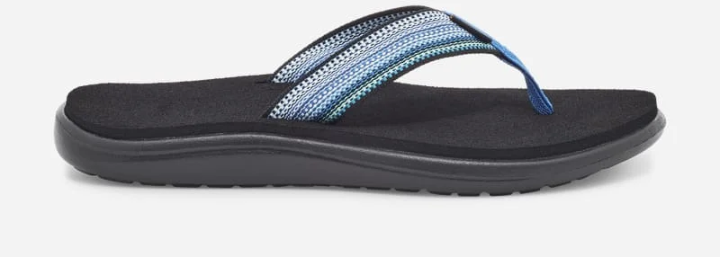 Women's Voya Flip-Flop Sandals in Red/Black - 1