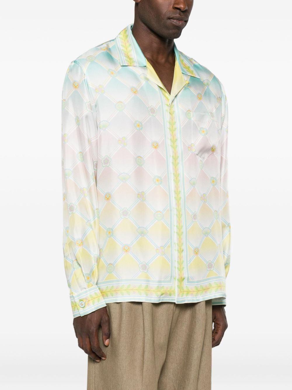 Candy Icons-print silk shirt - 3