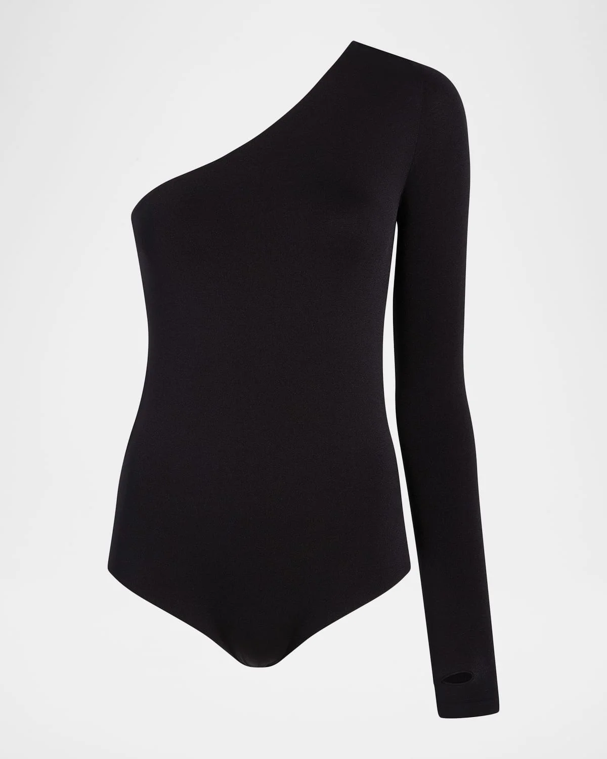 Prima Ballet One-Shoulder Microfiber Bodysuit - 1