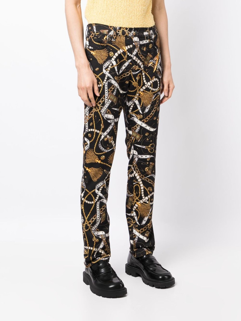 graphic-print cotton-blend trousers 3
