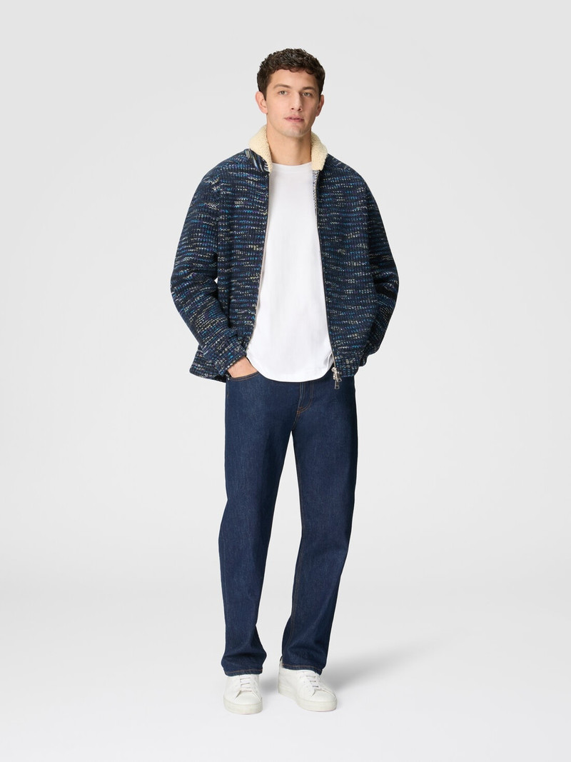Missoni Bomber jacket in slub wool with teddy bear insert outlook
