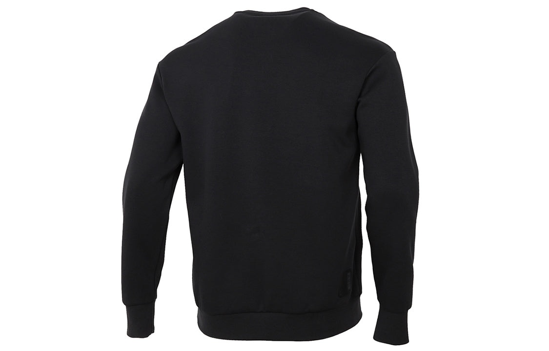 adidas Wj Swt Logo Printing Sports Round Neck Pullover Black GP0918 - 2