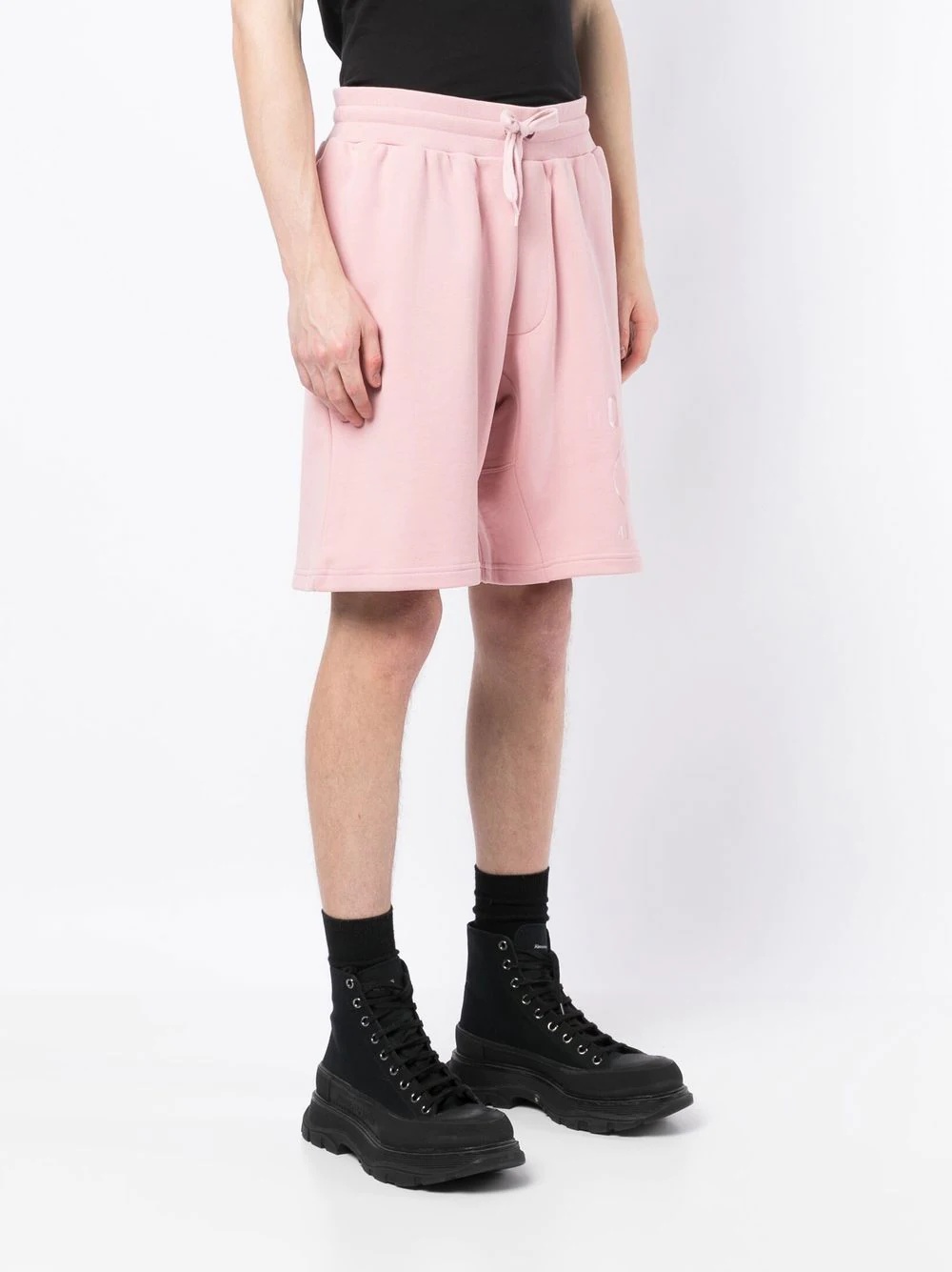 tonal-logo track shorts - 3