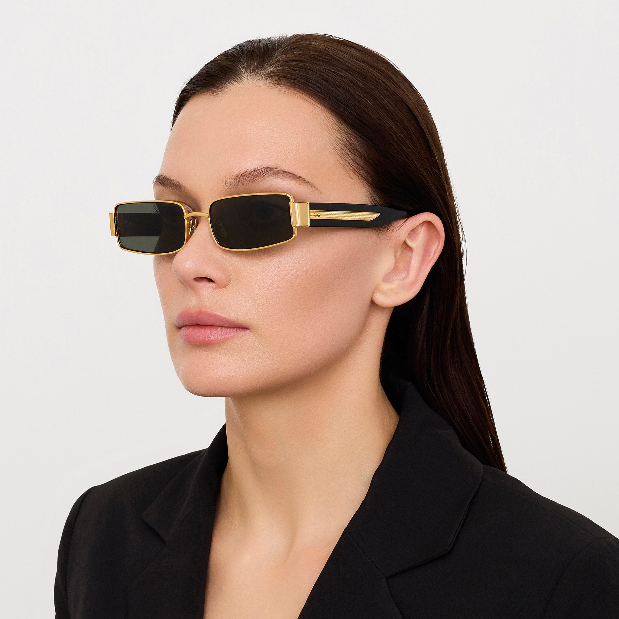 Kaia Sunglasses in Grey and Gold - 3