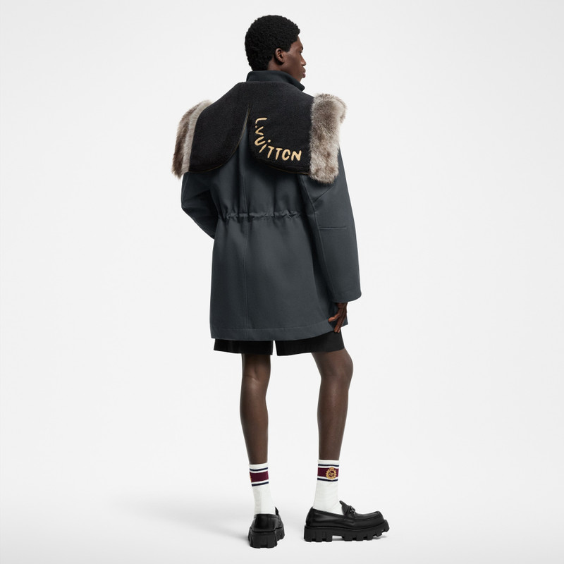 Louis Vuitton Winter Parka With Shearling Hood outlook