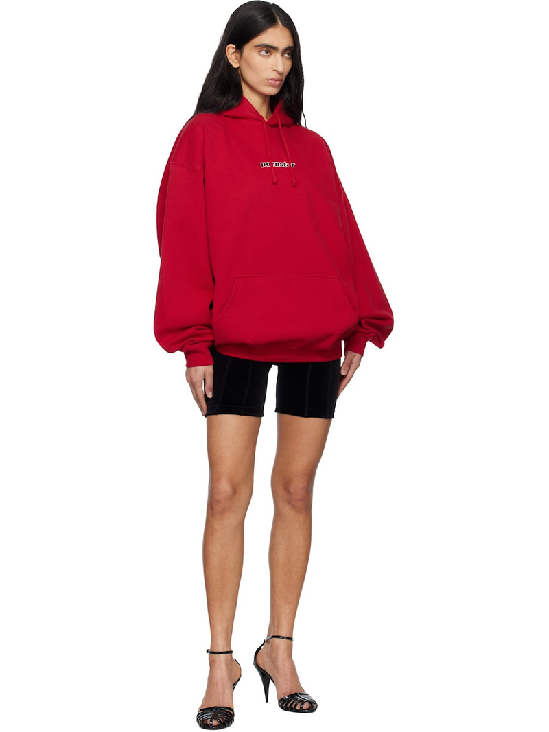 VETEMENTS Red 'Pornstar' Hoodie outlook