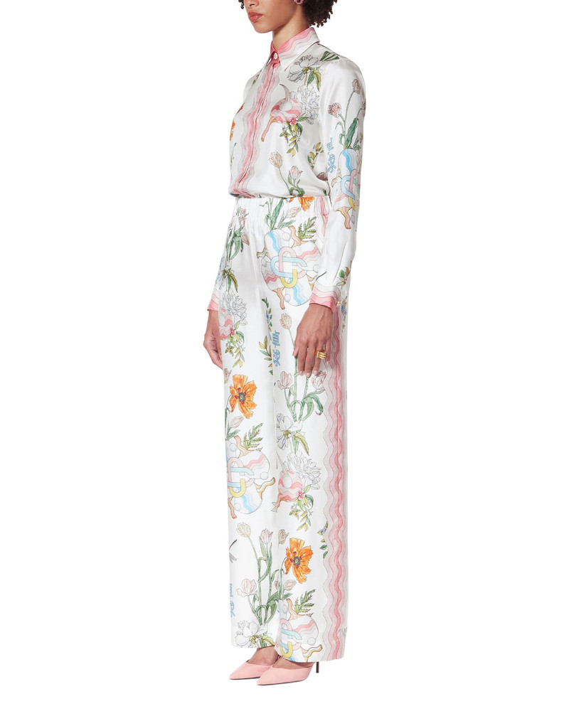 Ping Pong Fleurie Jour Silk Trousers 3