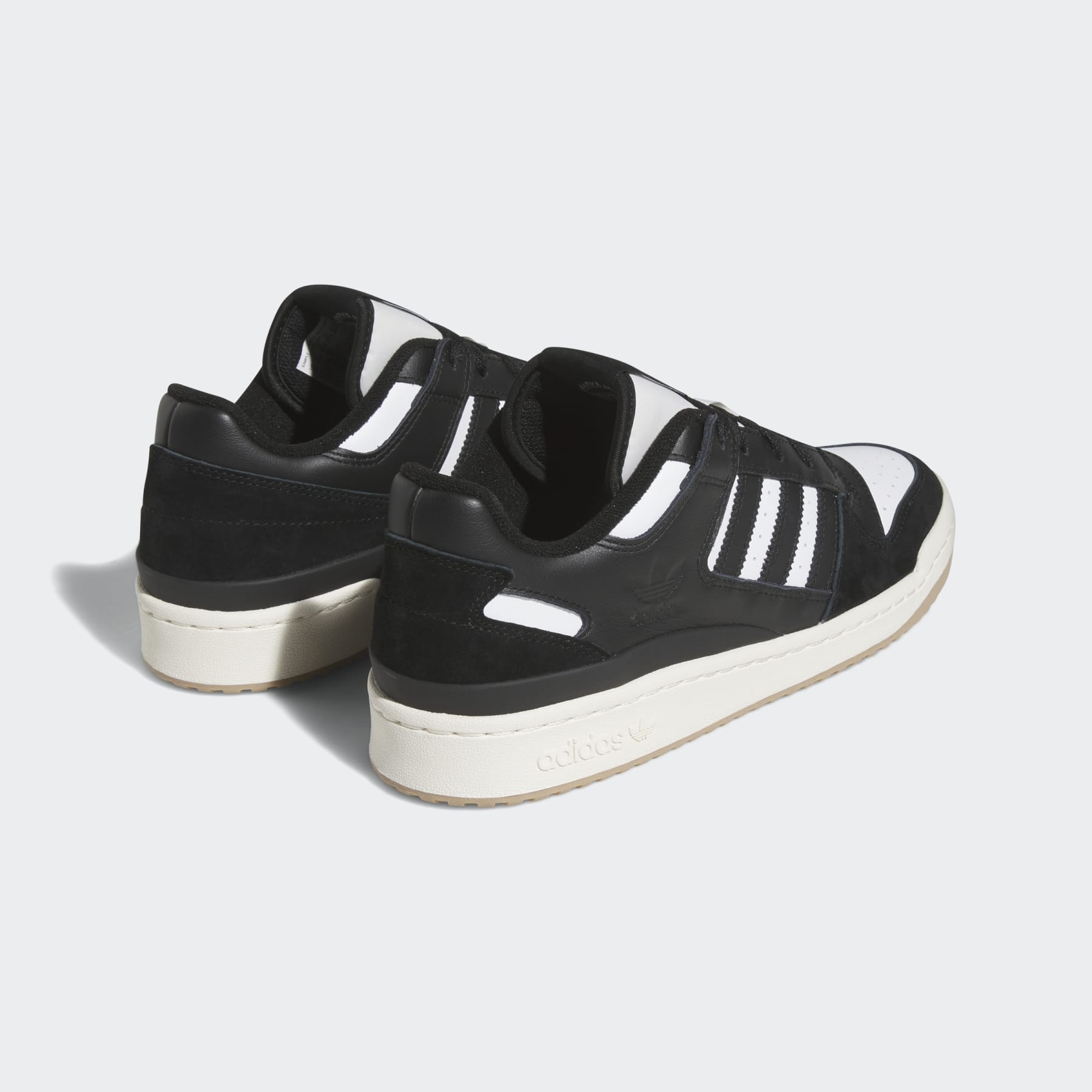 adidas Forum Low Black White Gum Mens Sz 9 Core Black Cloud White Cream ID6857 adidas-forum-low-classic-core-  main image 4