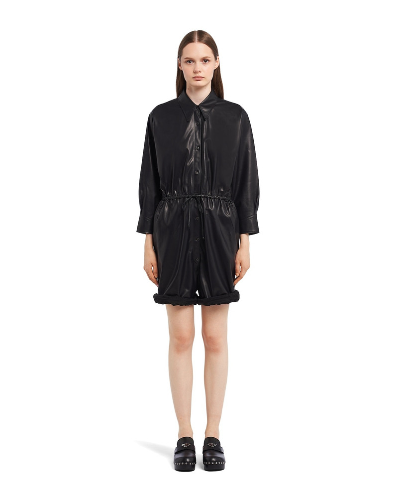 Prada Nappa leather jumpsuit outlook