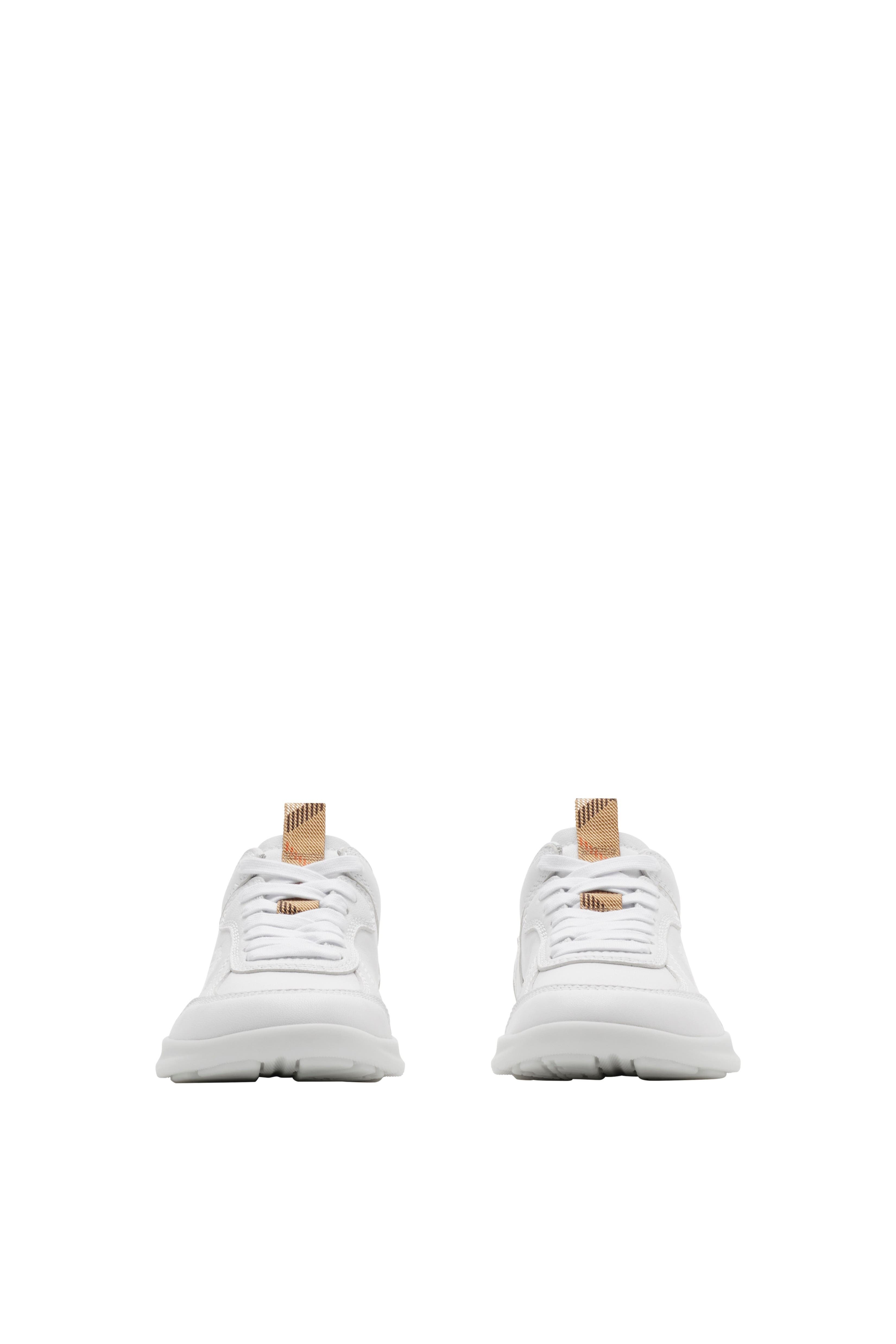 burberry Leather Matrix Sneakers in Optic White at Nordstrom - 3