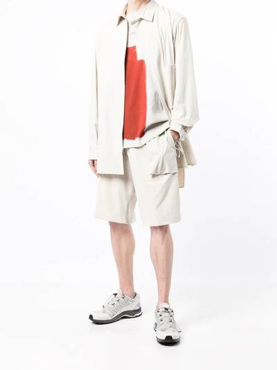 Y-3 drawstring-waist knee-length shorts outlook