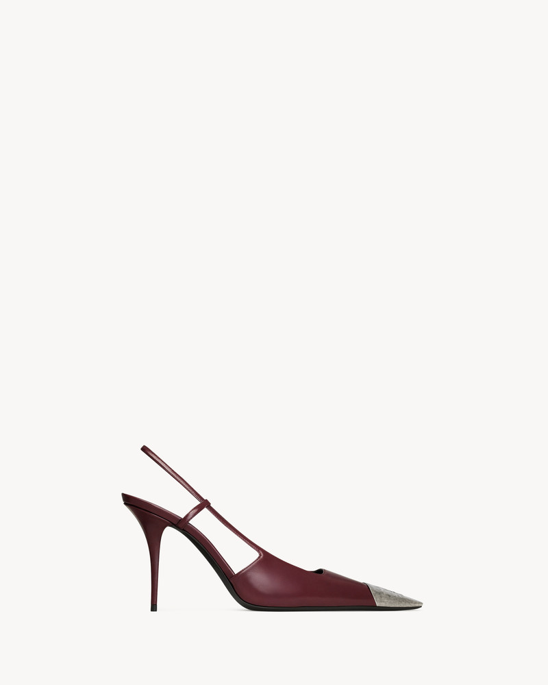 JEANNE SLINGBACK PUMPS IN SMOOTH LEATHER - 1