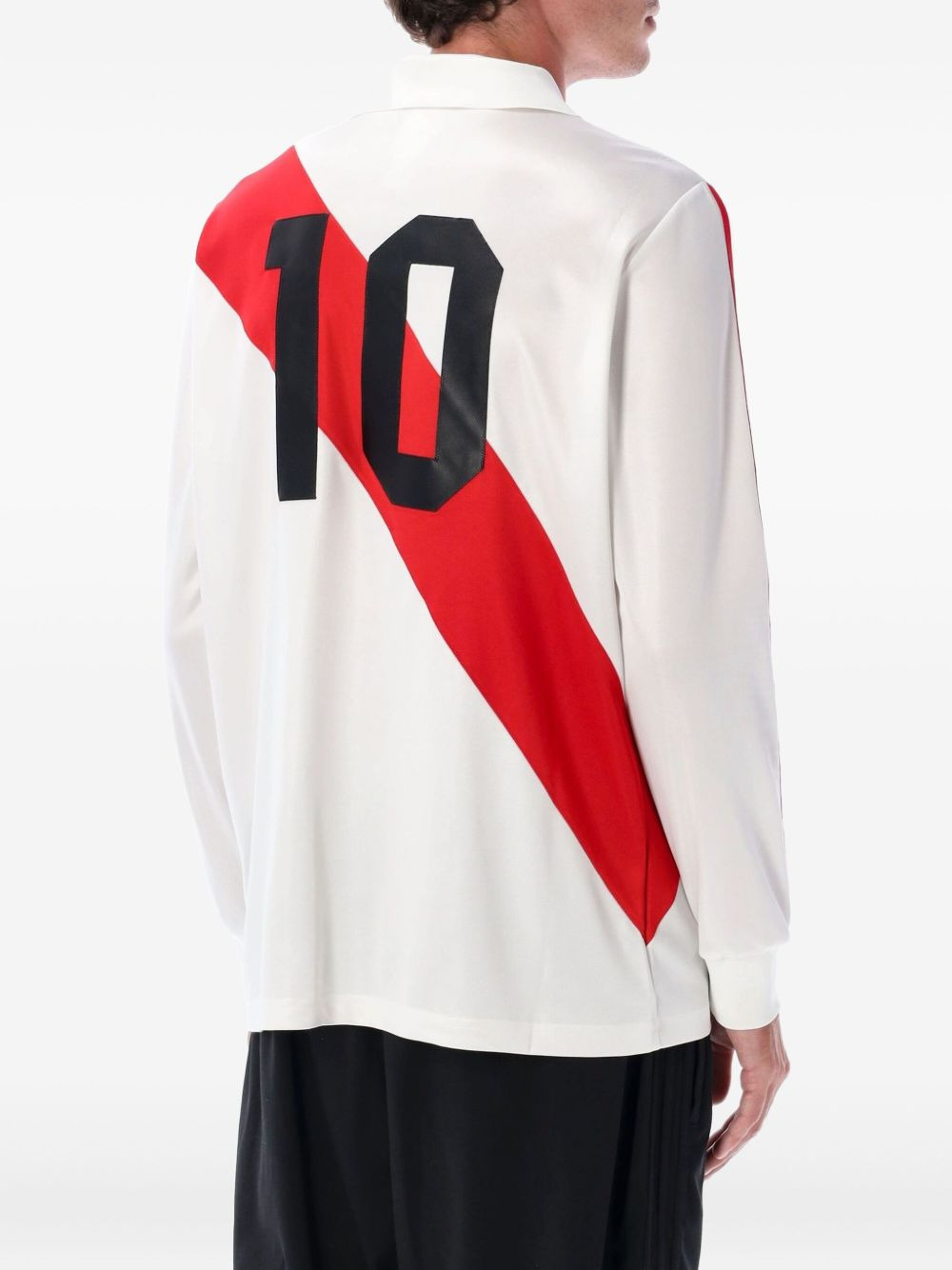diagonal-stripe long-sleeve T-shirt - 2