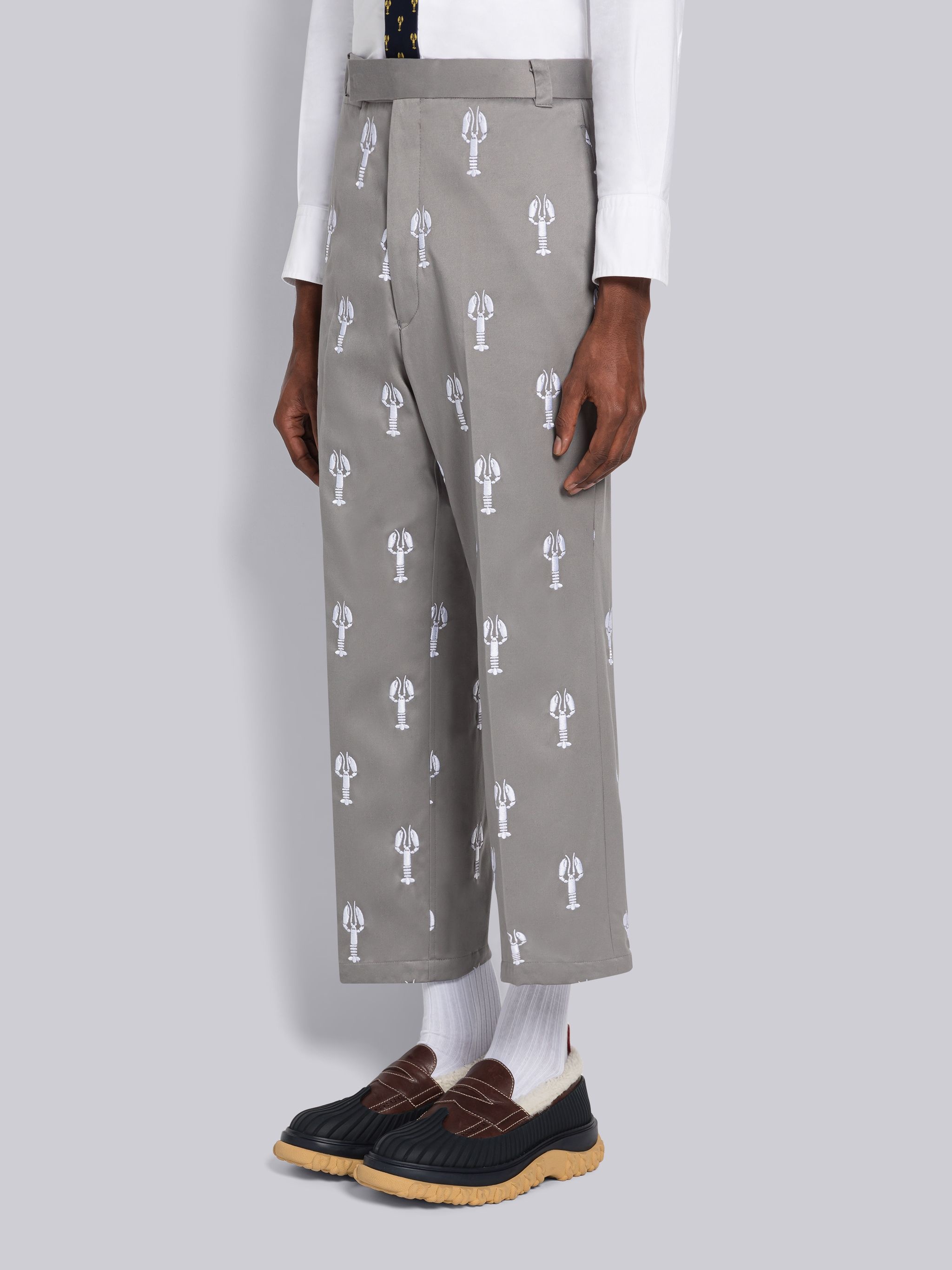 Lobster Half Drop Unconstructed Straight Leg Trouser - 2