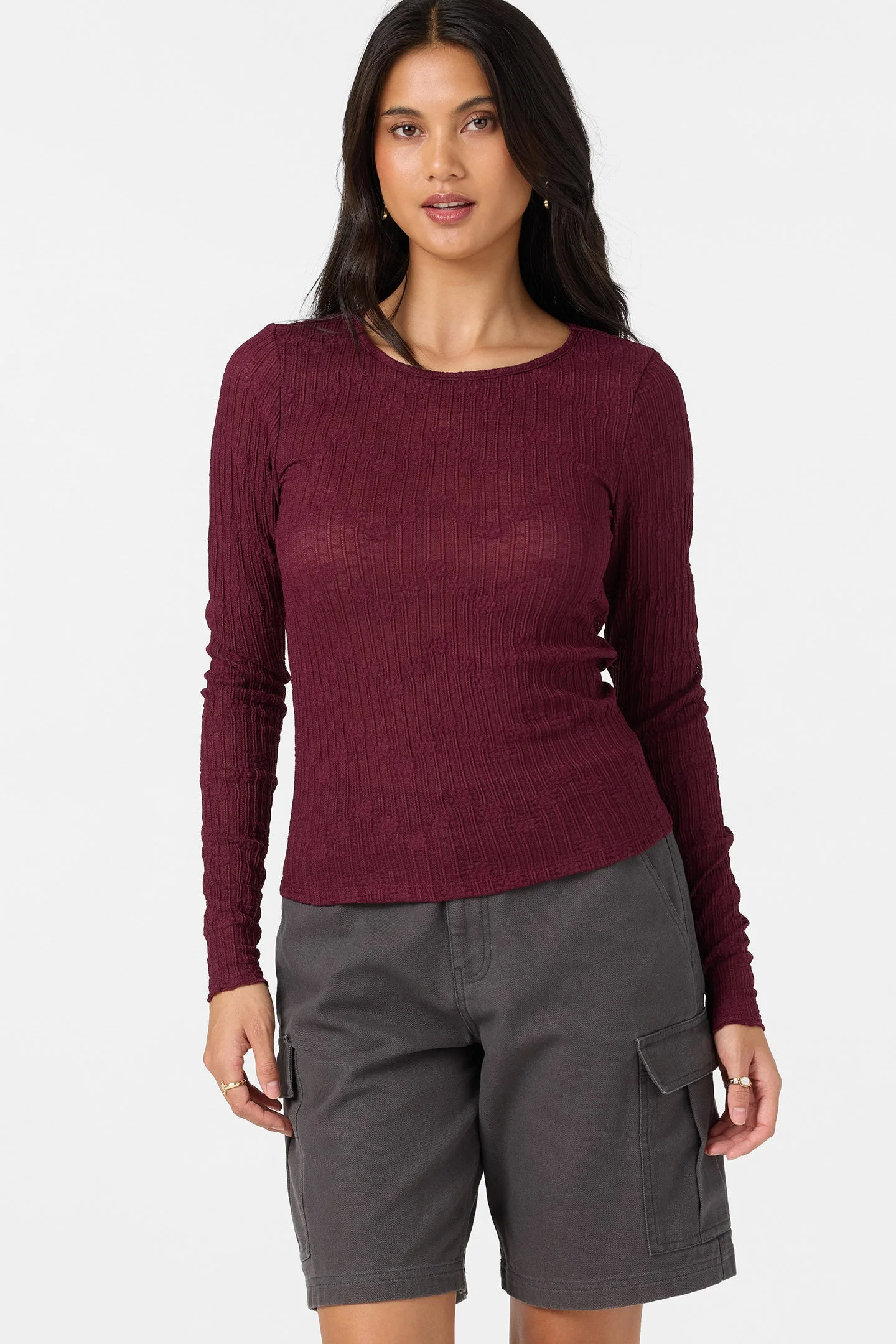 Marliz Lace Long Sleeve Top - 1