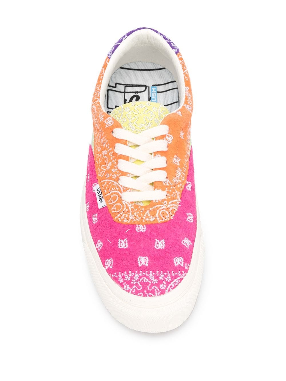 patterned low-top trainers - 4