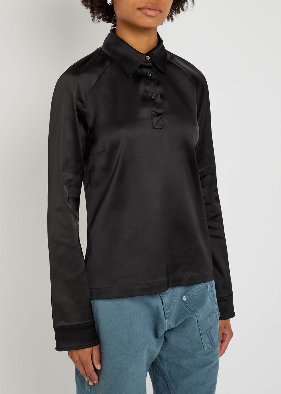 JW Anderson Stretch-satin Polo top - 2