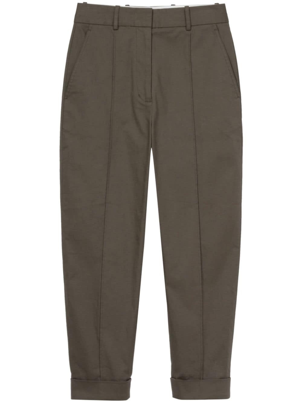 tapered-leg cropped trousers - 1