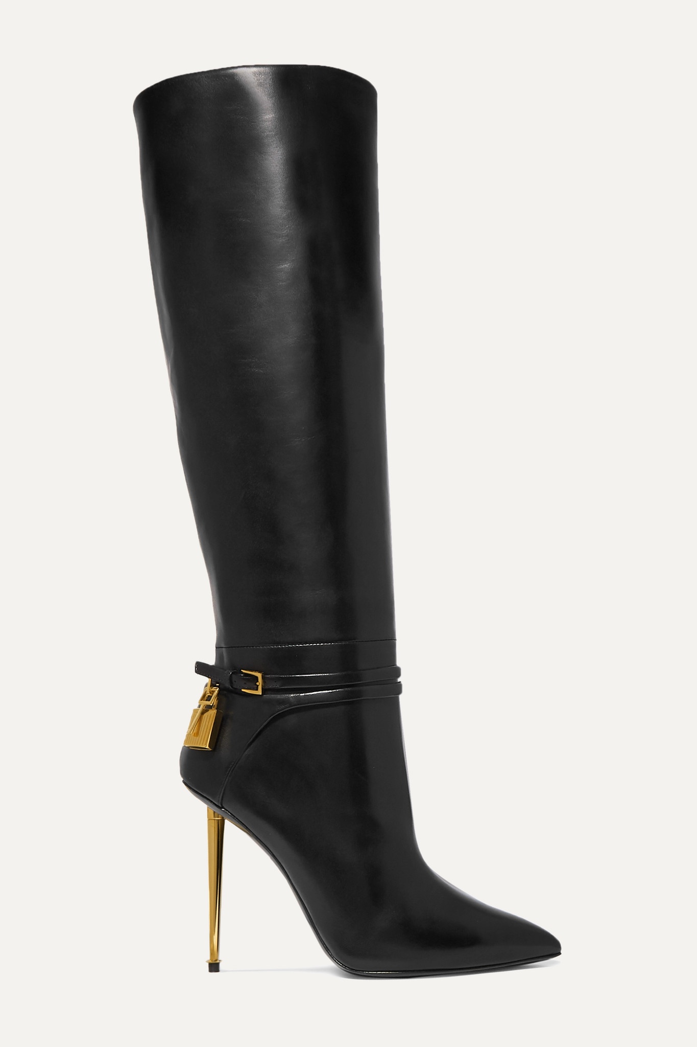 Leather knee boots - 1