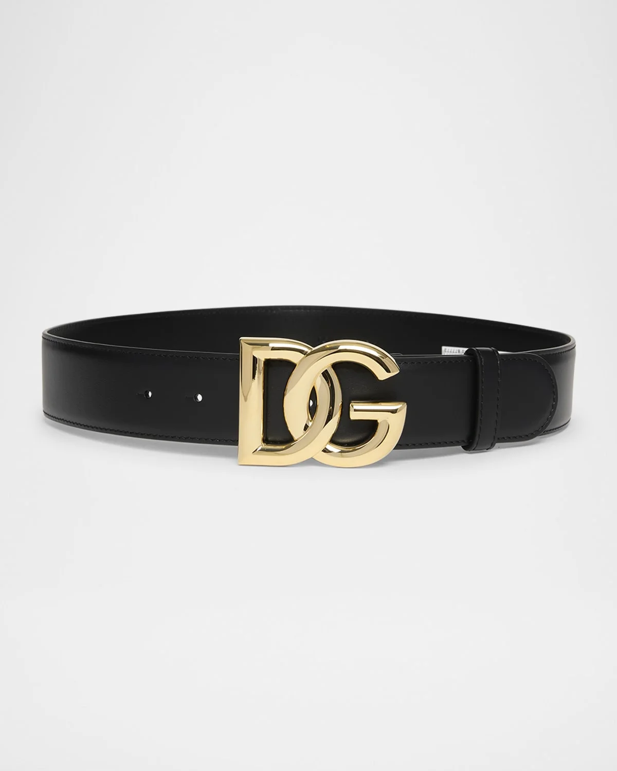 DG Logo Buckle Leather Belt - 1
