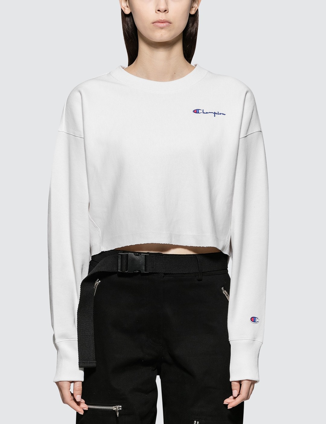 CROPPED CREWNECK SWEATSHIRT - 1