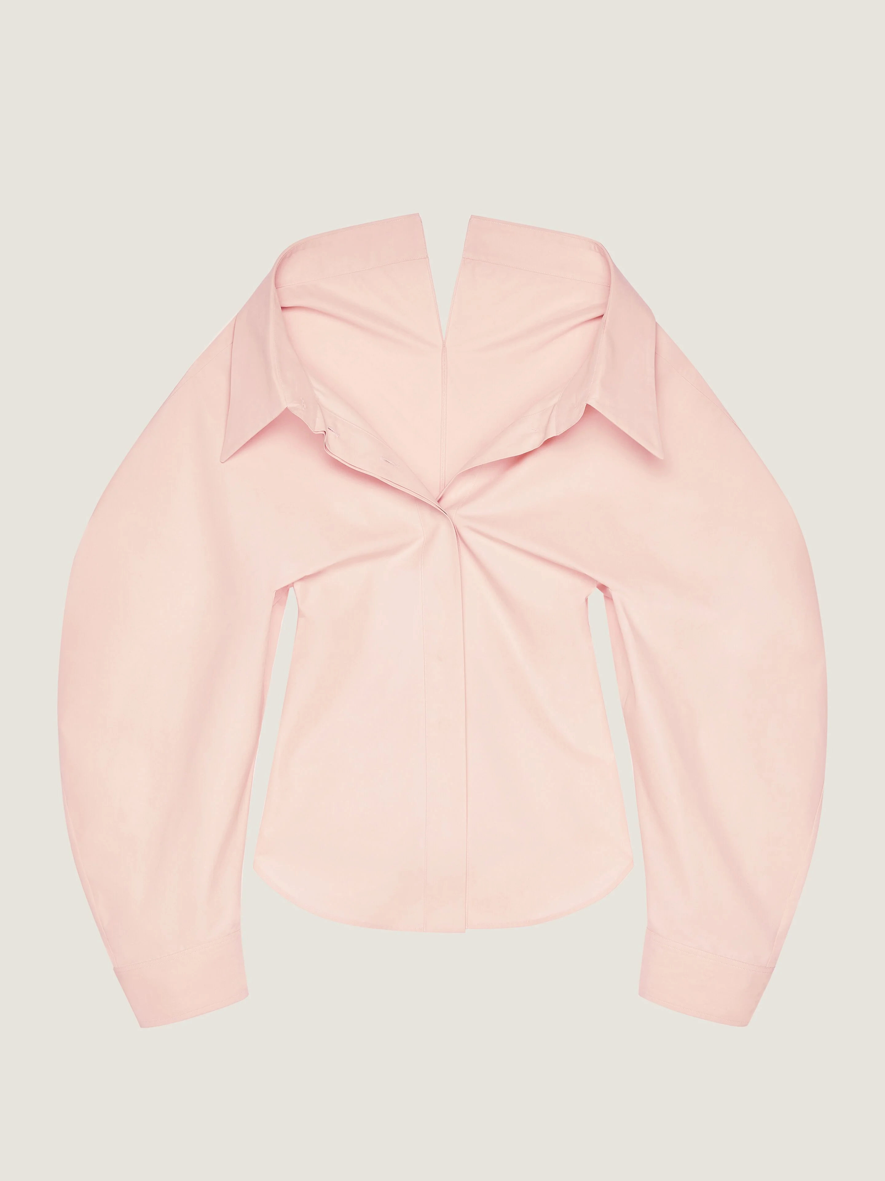 SLASHED SHIRT IN POPLIN - 1