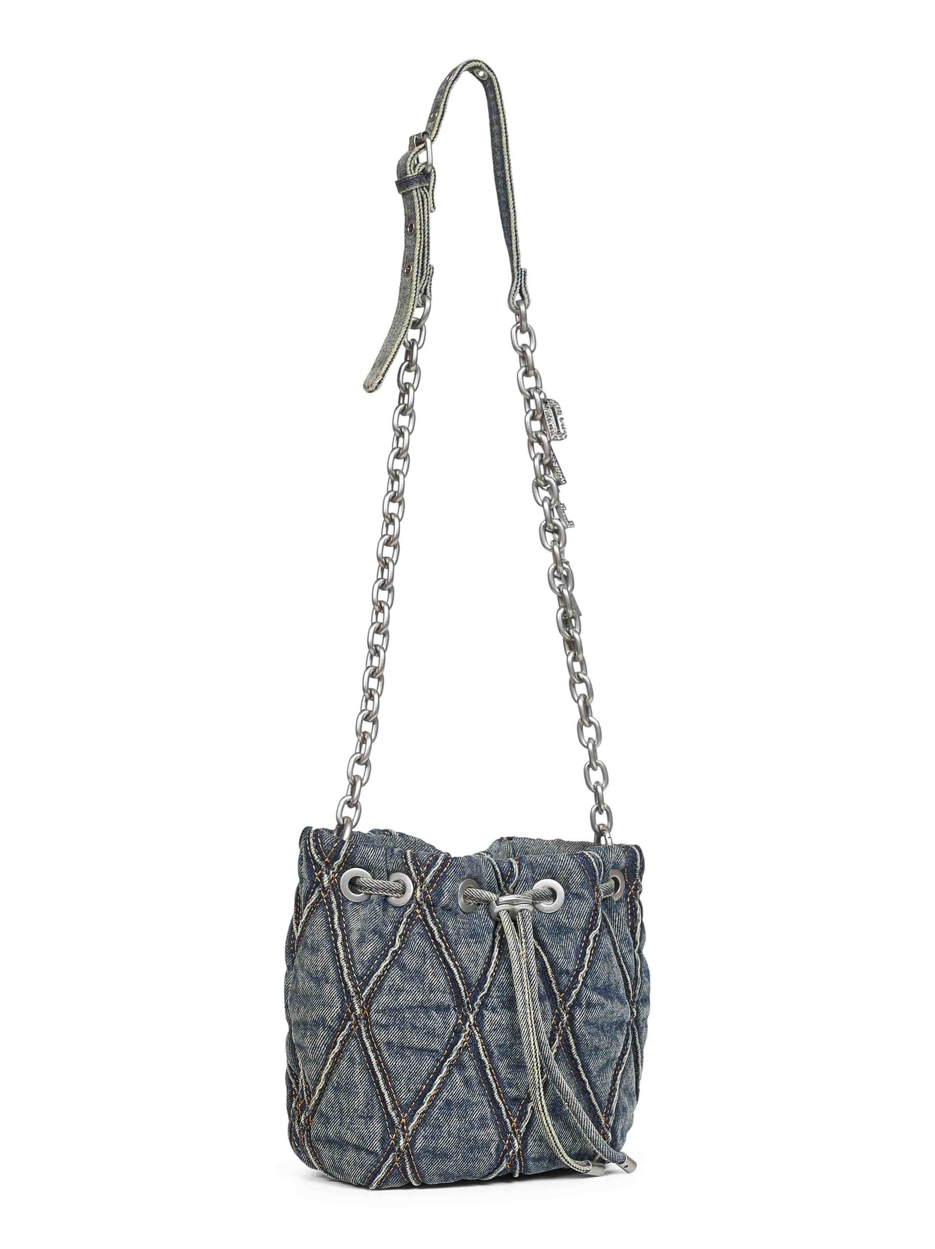 Diesel Women Blue Charm-D Bucket S Crossbody Bag - 2
