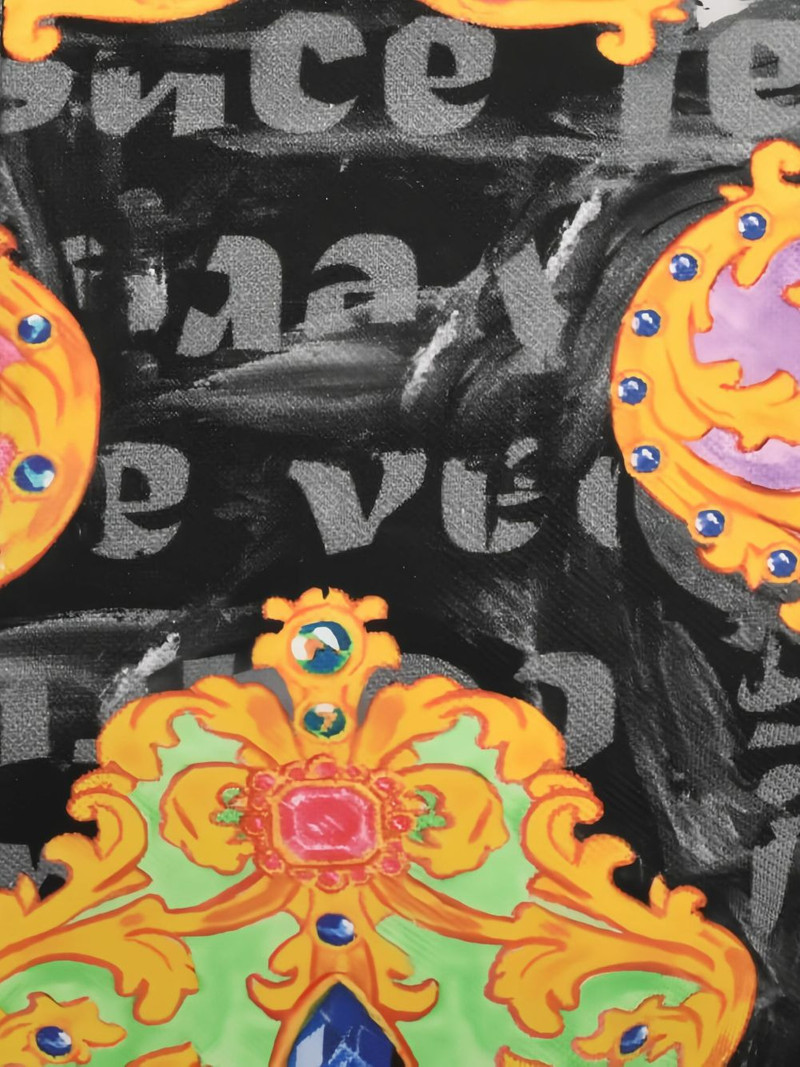 VERSACE JEANS COUTURE baroque-print polo shirt outlook