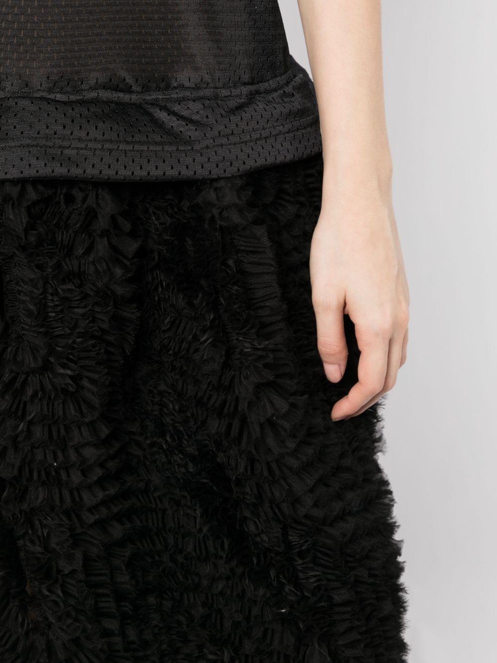 full-skirt sleeveless dress - 5