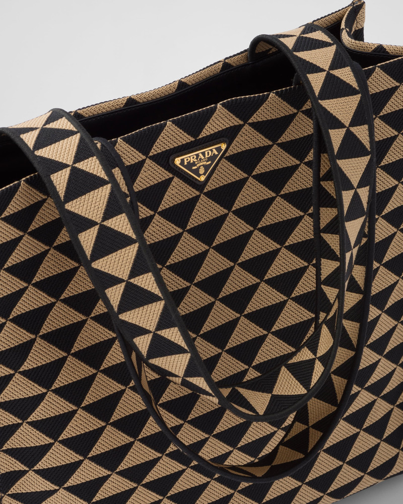 Prada Symbole bag in embroidered fabric 7