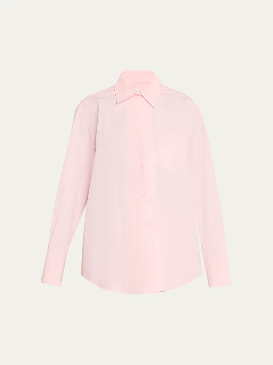 Asymmetric Button-Front Shirt - 1