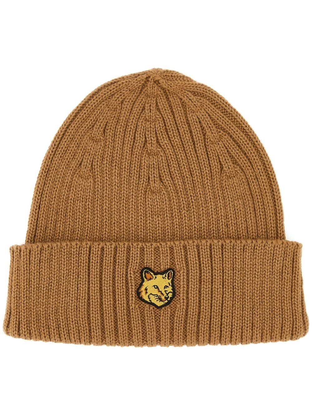 logo-patch beanie hat - 1