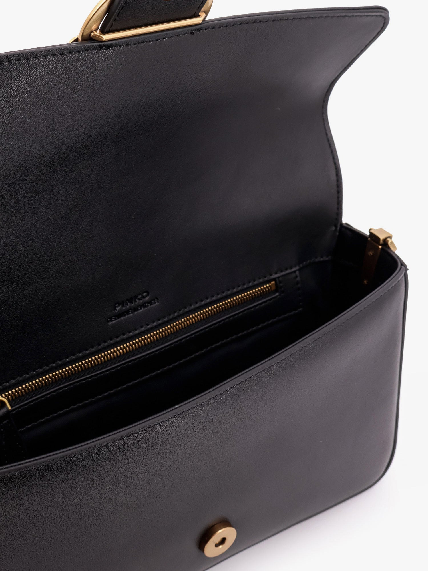 Pinko Love One Classic Leather Shoulder Bag - 4