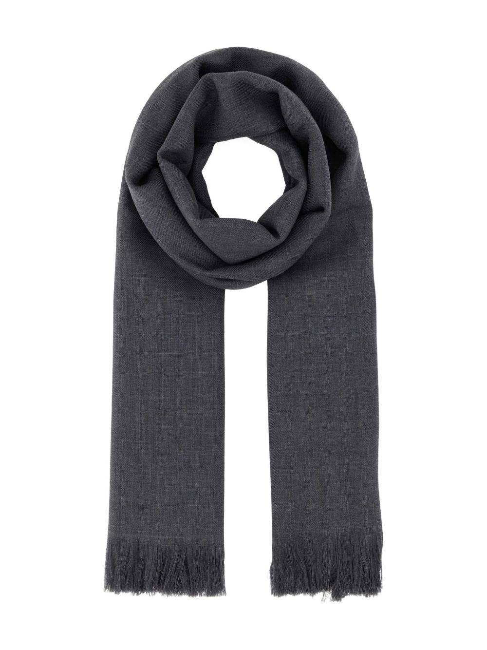 fringed-trim scarf - 1