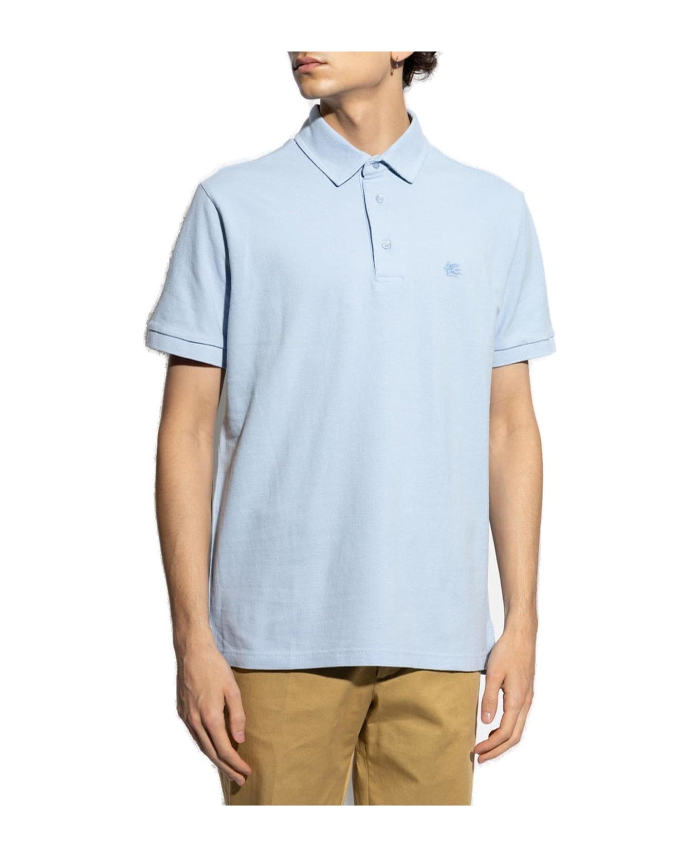 Logo Embroidered Polo Shirt - 2