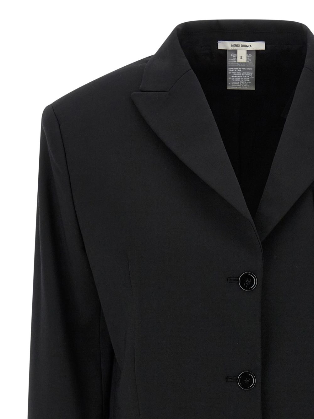 peak-lapel tie-detail blazer - 3