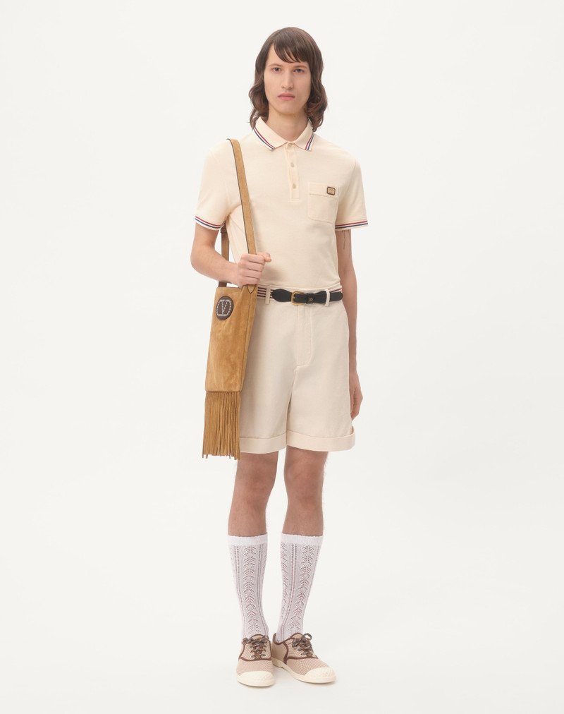 Valentino COTTON PIQUÉ POLO SHIRT WITH VLOGO PATCH outlook