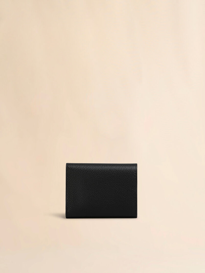 Marni BLACK LEATHER TRIFOLD WALLET WITH MARNI MENDING outlook