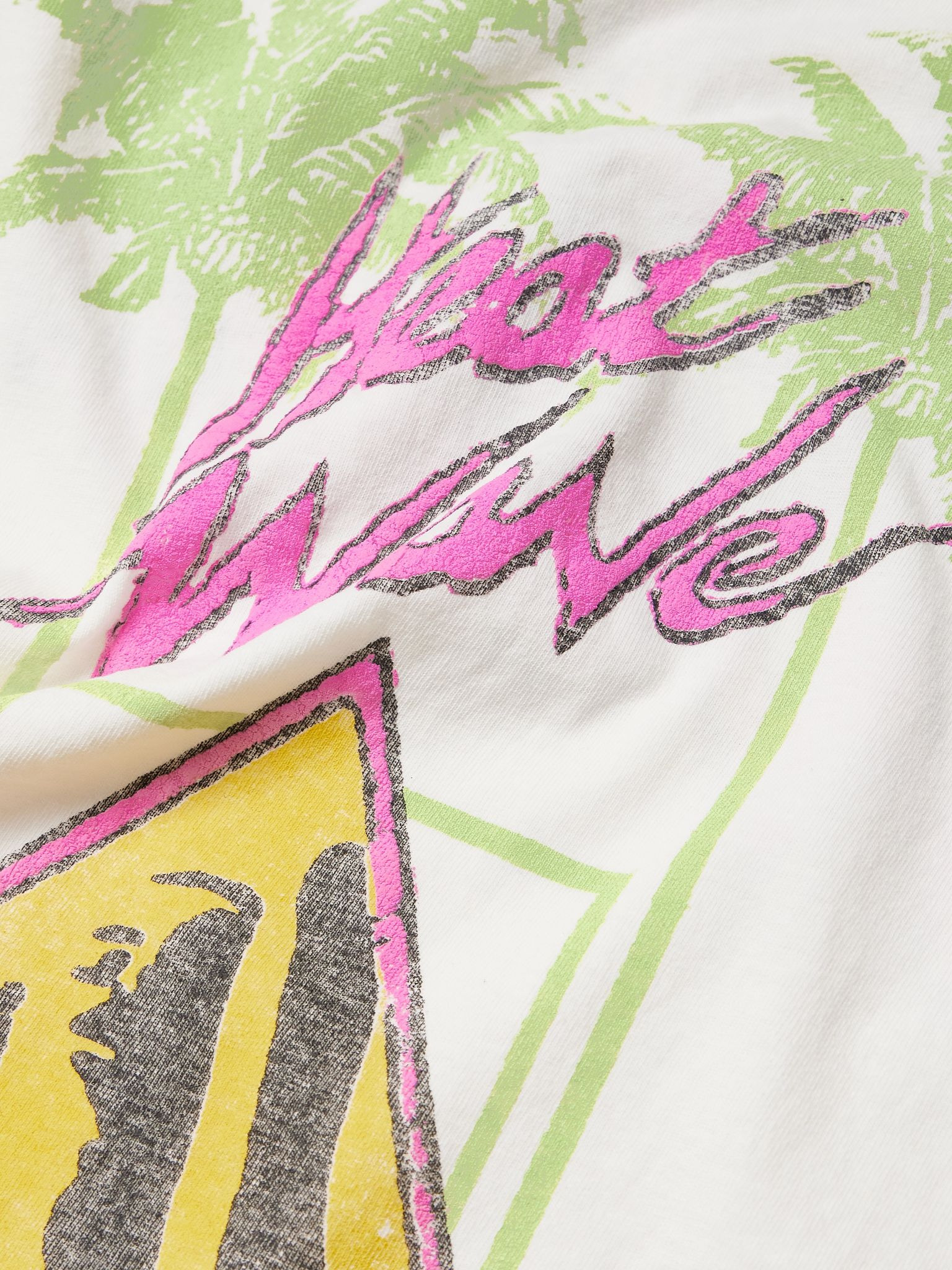 + Doc Johnson Heat Wave Glittered Printed Cotton-Jersey T-Shirt Off-white - 4