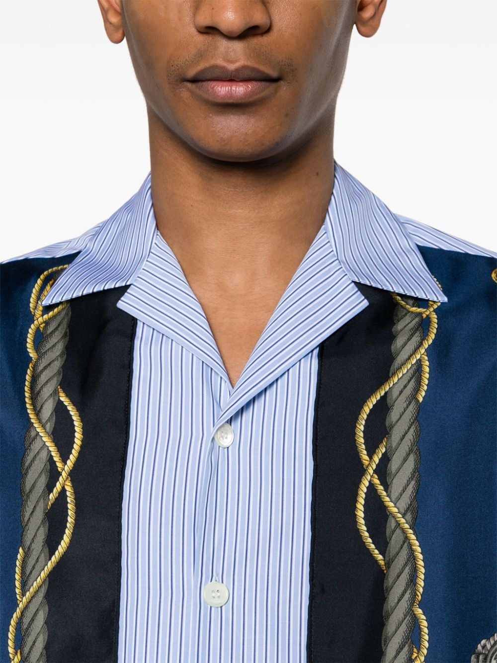 Nautical-print striped shirt - 5
