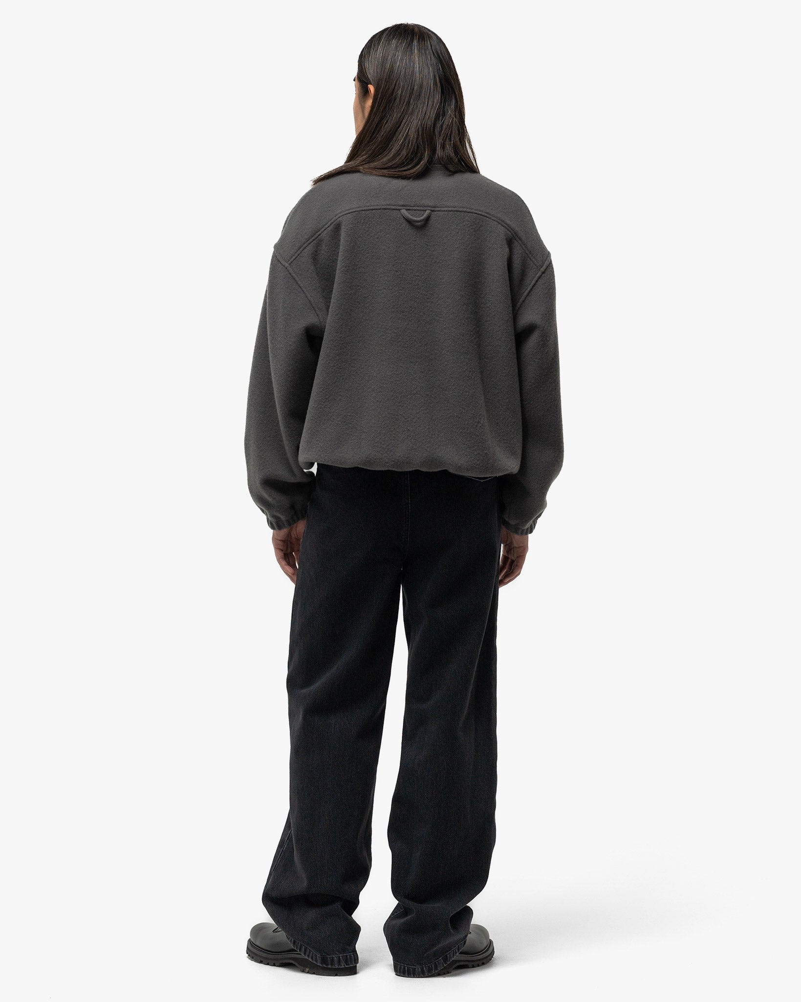 Washed Denim Trouser Anthracite - 4