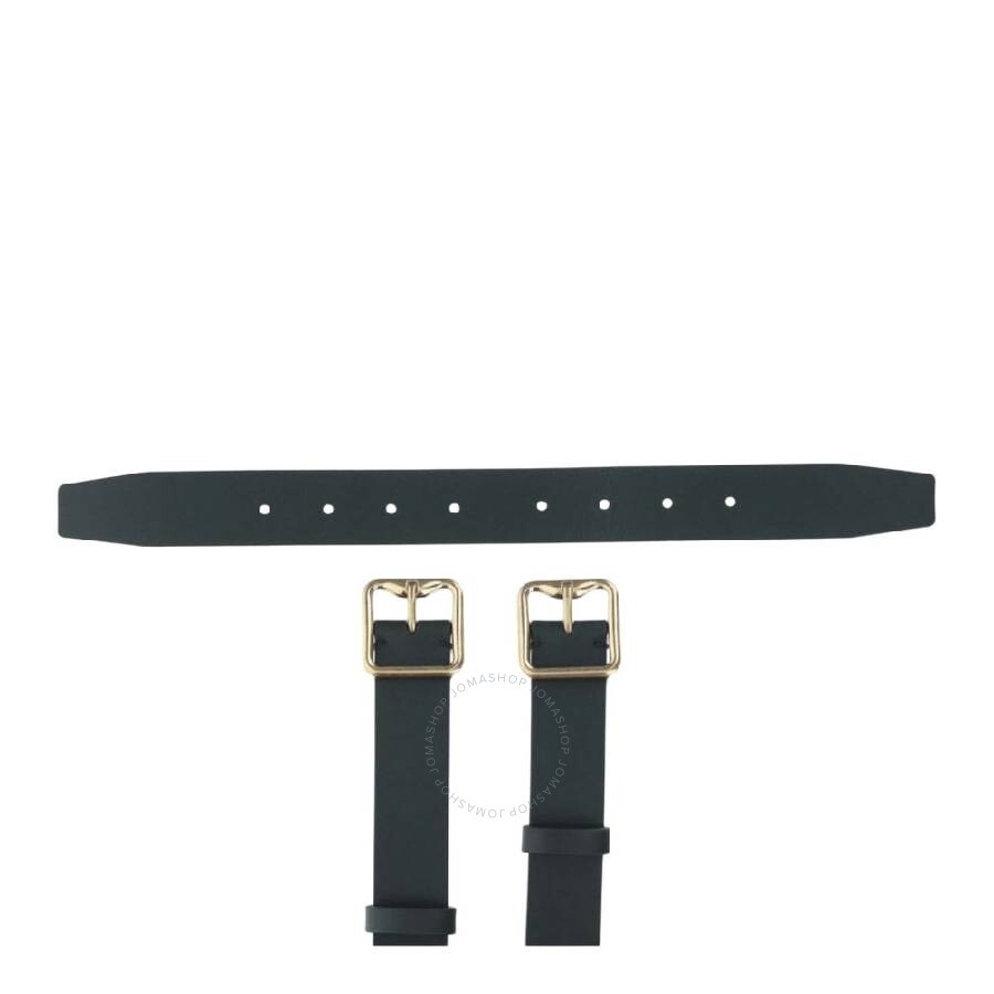 Burberry Double Buckle Leather Belt - 3