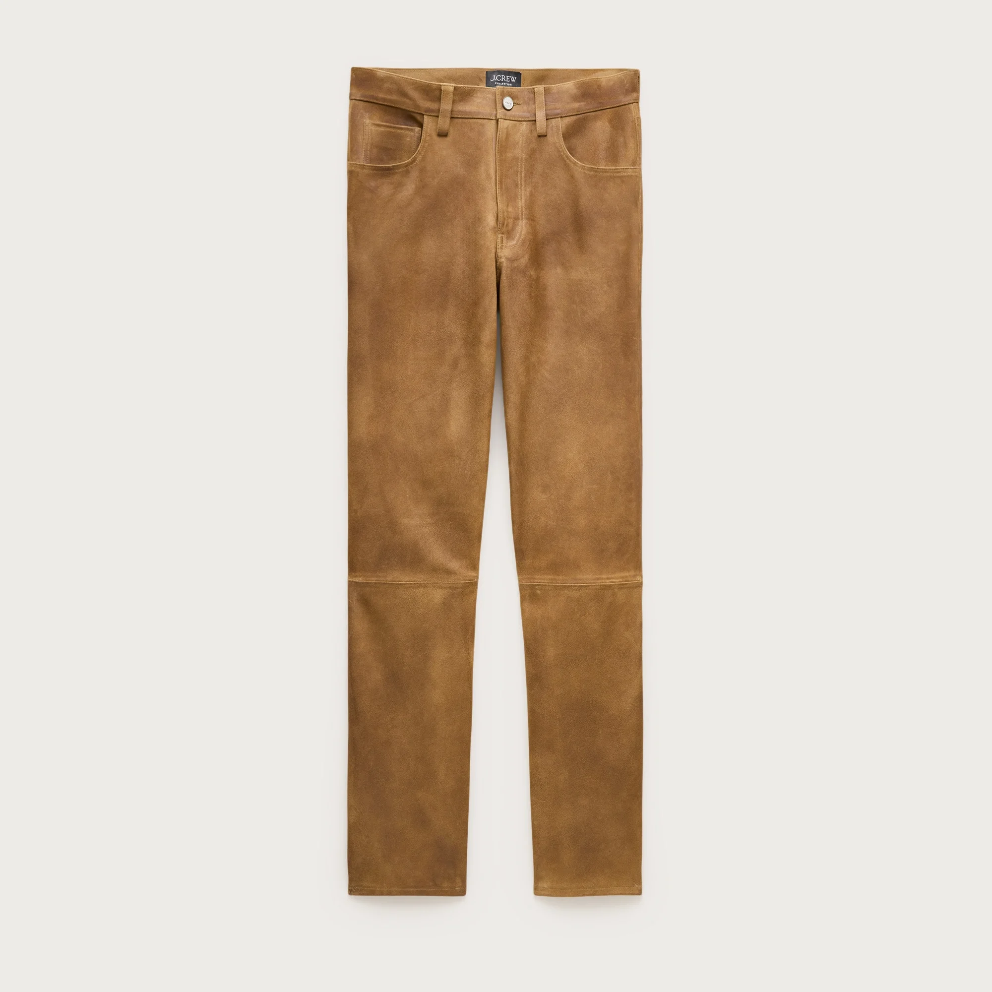 Western straight pant in leather - 1